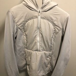 Lululemon Off-white puffer tight jacket 10